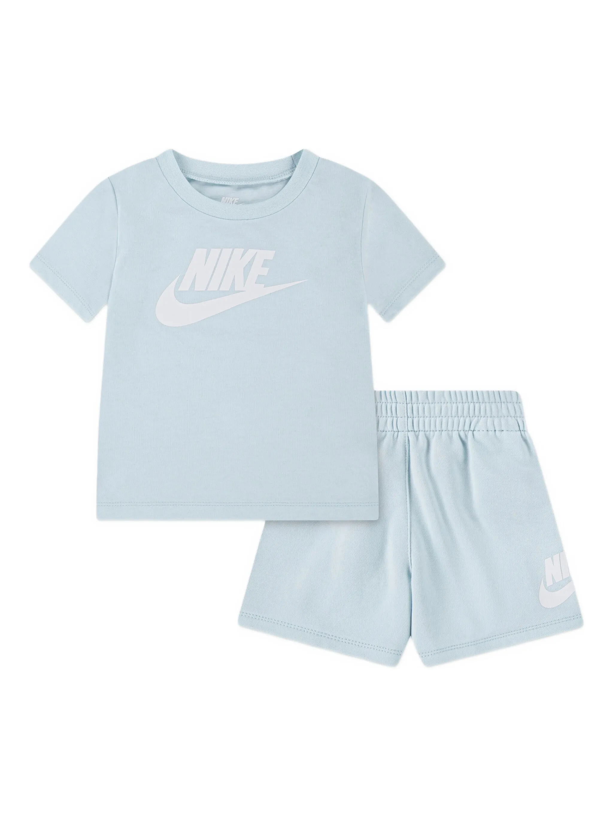 

Комплект из футболки и шортов с вышитым логотипом Nike Kids, синий