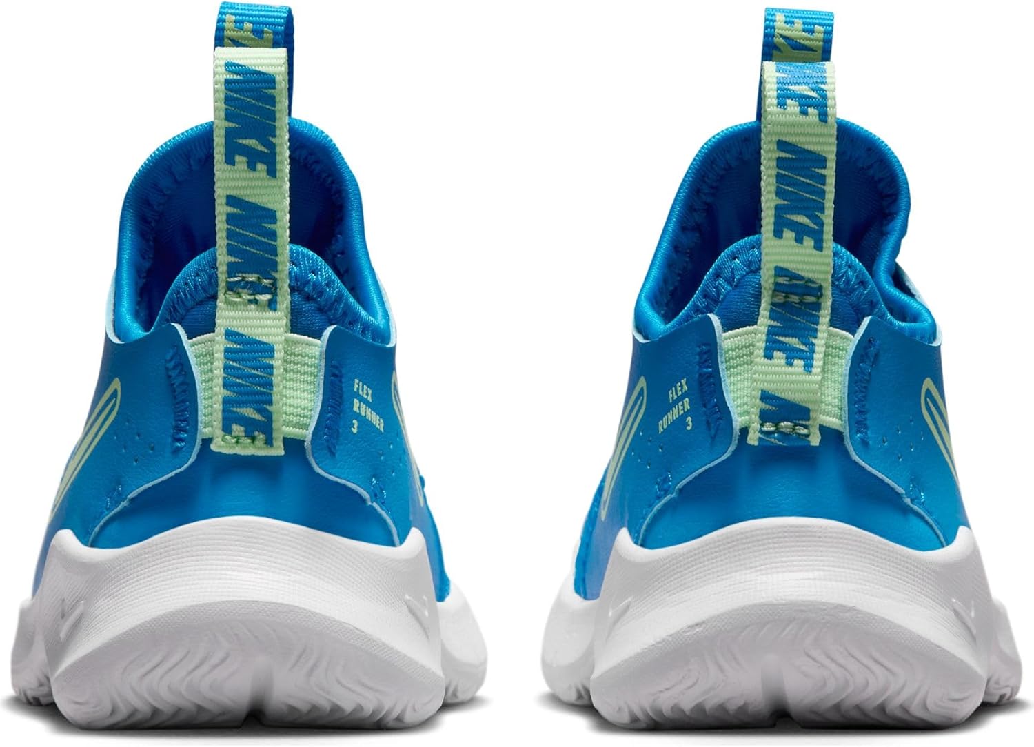 Кроссовки Nike Flex Runner 3 для мальчиков и малышей, синий/зеленый — фото 2
