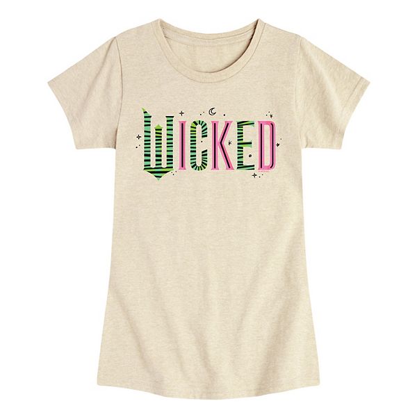 

Футболка с принтом Wicked pink & green logo для девочек 7-16 лет Licensed Character, Beige