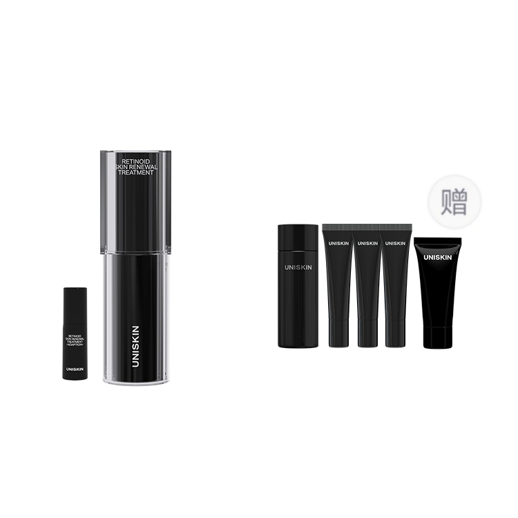 UNISKIN YOUSHIYAN Black Gravity Serums 2.0A набор сывороток для ухода за кожей с антивозрастным эффектом: разглаживание морщин, успокаивающее действие, подтягивание, увлажнение 30мл+5г — фото 2