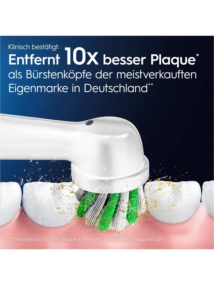 Сменные насадки для зубной щетки Oral-B CrossAction Pro, 10 шт, белый — фото 4