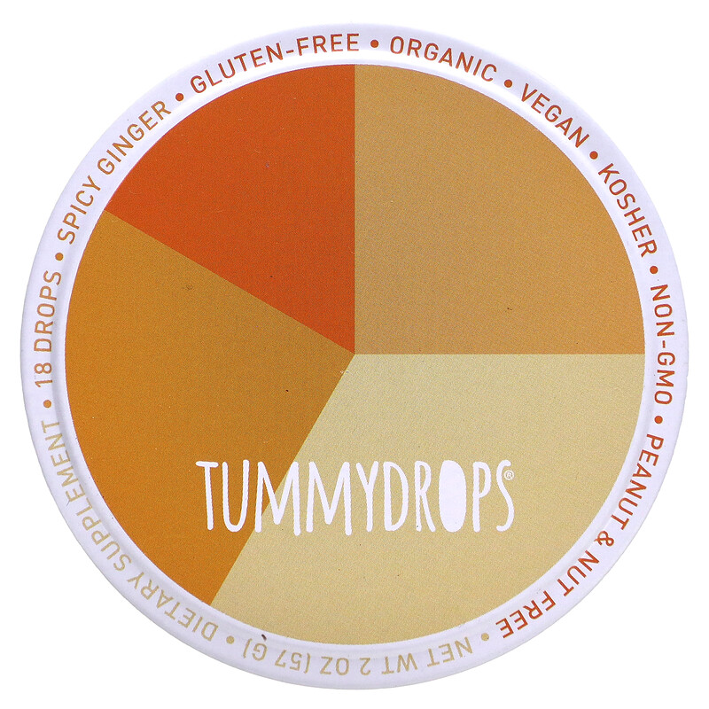 

Tummydrops, пряный имбирь, 18 драже