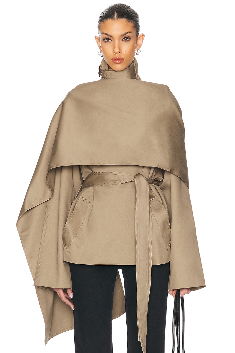 

Yuna Crop Плащ Eaves, Khaki Greige