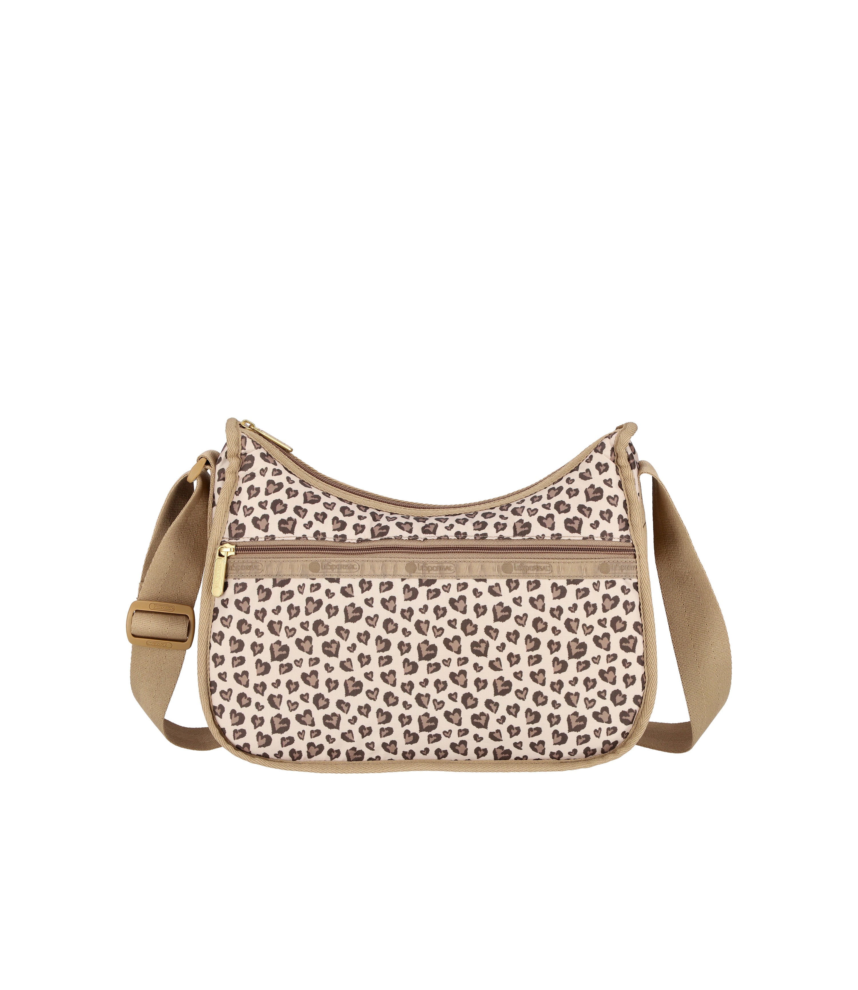 

Сумка-хобо женская LeSportsac, цвет latte heart leopard brown print