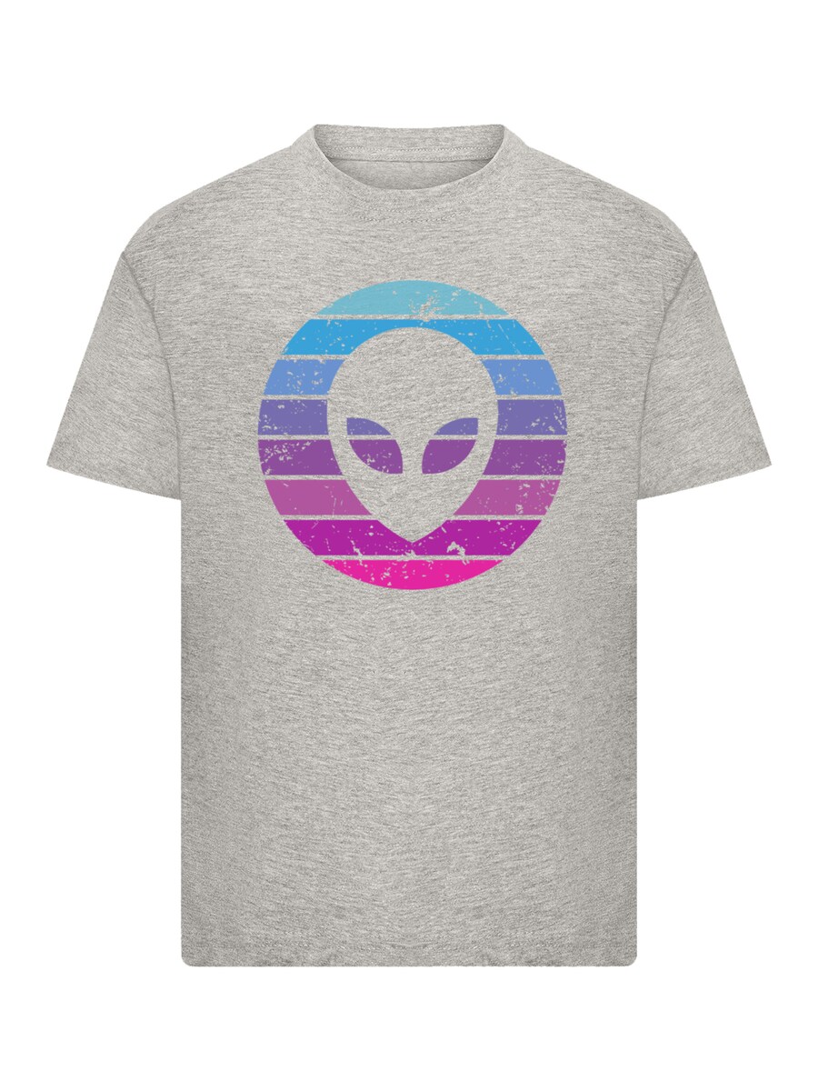 

Рубашка F4NT4STIC Alien Kopf, пятнистый серый