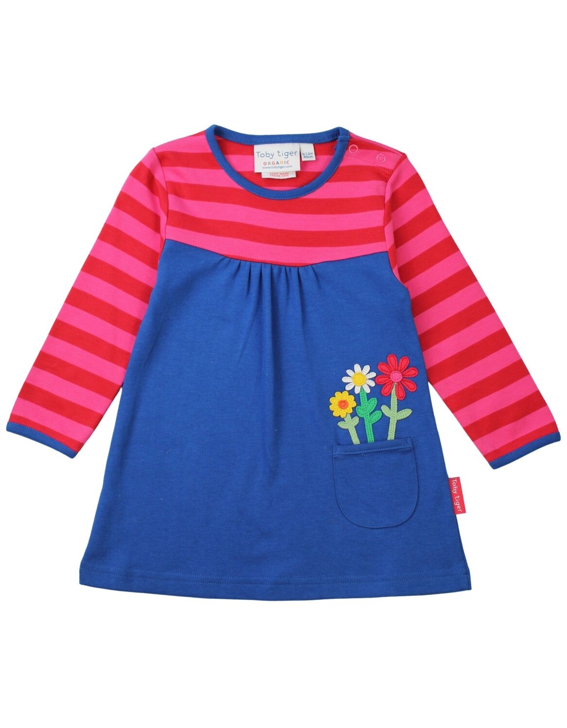 

Платье Toby Tiger Langarm mit Blumen Applikationen, красочный
