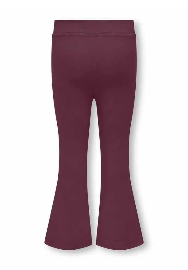 Леггинсы-брюки Kmgpaige Jersey Flared Fit Pants Leggings Trousers Only Mini, цвет бордовое вино — фото 2