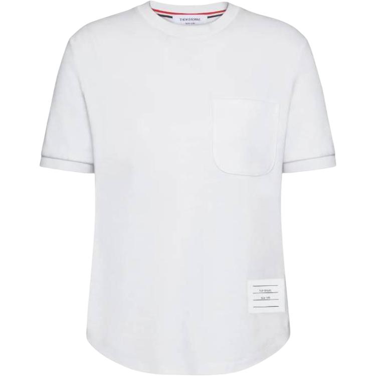 

Хлопковая футболка THOM BROWNE, белый