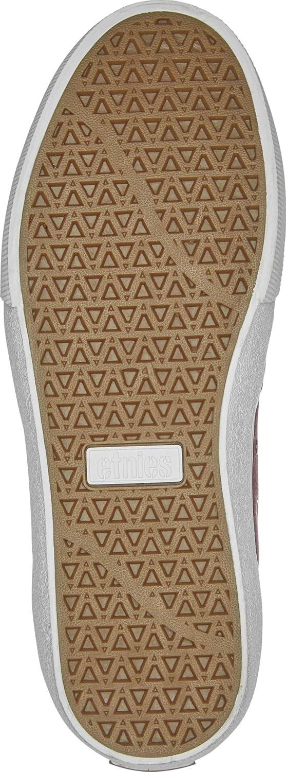Кроссовки Etnies Barge LS - Классический скейтбордистский стиль, узкий вулканизированный силуэт, массивный бронированный воротник, усиленная вулканизация, амортизация, кроссовки на каждый день, Maroon 9.5 — фото 3