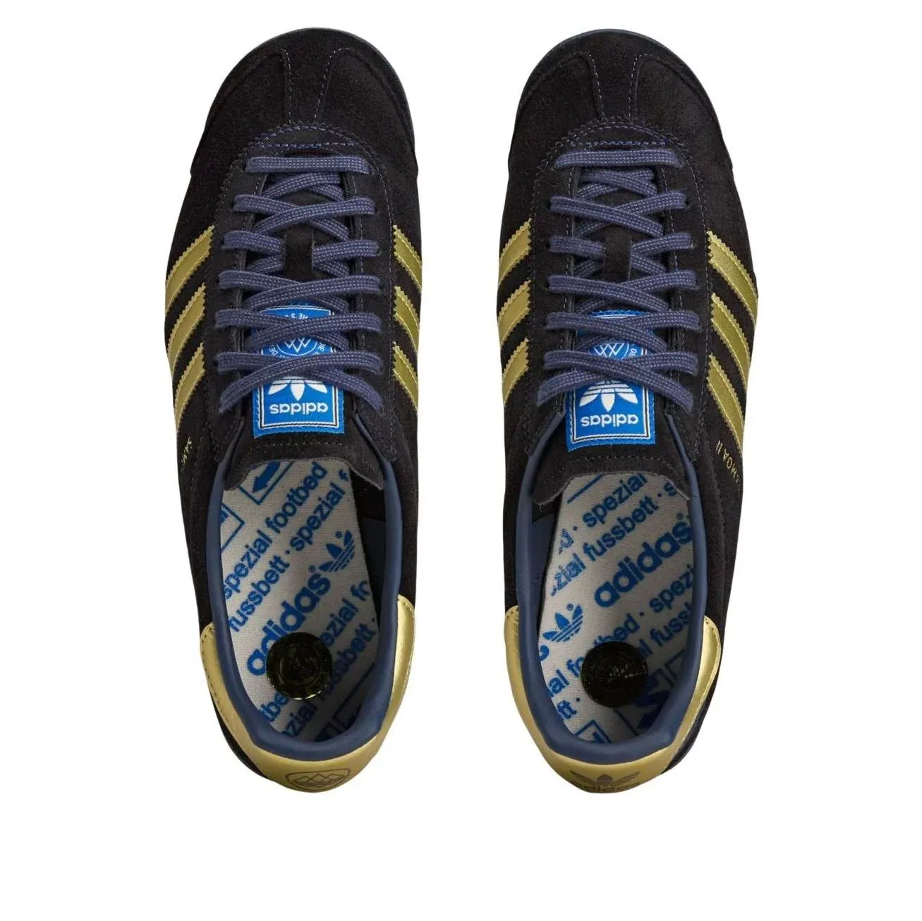 Кроссовки Adidas Samoa II SPZL 'Tech Indigo Matte Gold' KK4219, темно-синий — фото 2