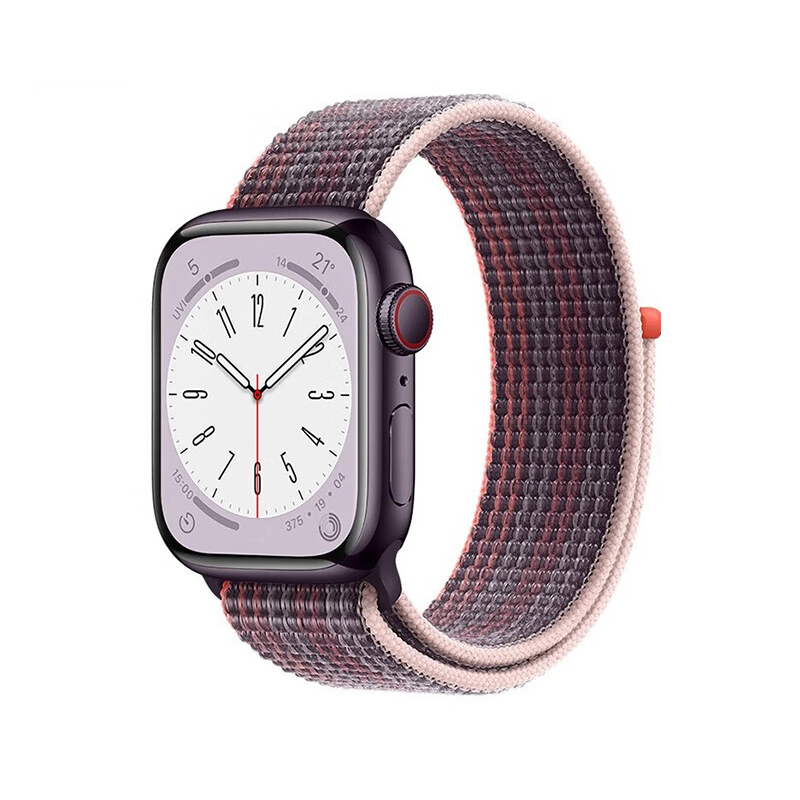 

Biaodaige Часы Strap Apple Compatibility Nylon Material, Berry Purple