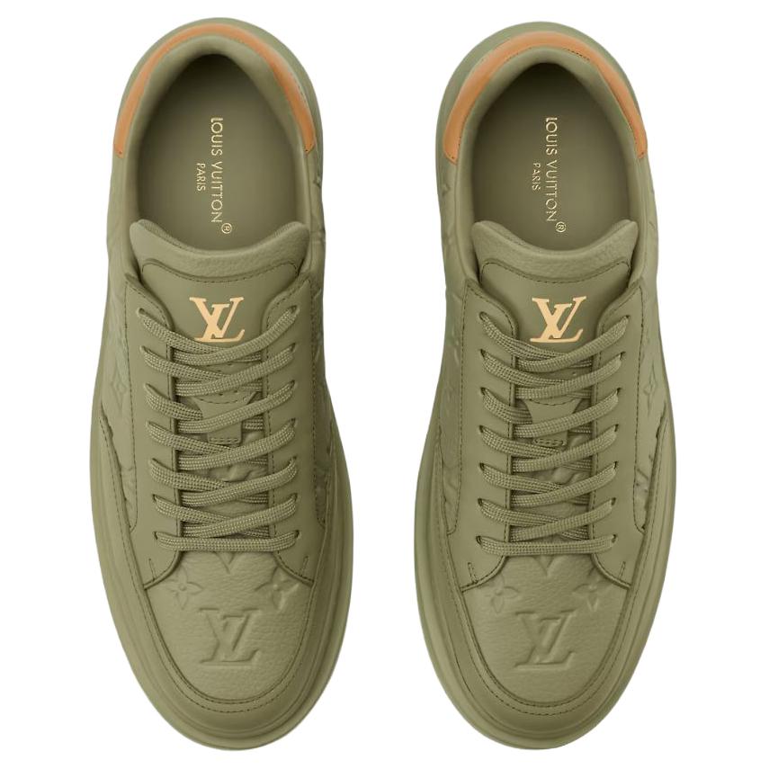 Ботинки для скейтборда Beverly Hills Low top мужские LOUIS VUITTON, зеленый — фото 4