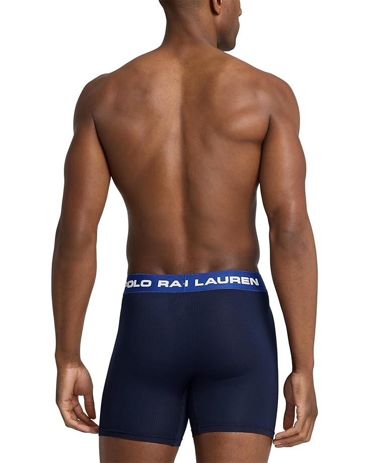 Боксеры Polo Ralph Lauren Perfect Pouch Boxer Brief 3-Pack, разноцветный — фото 3