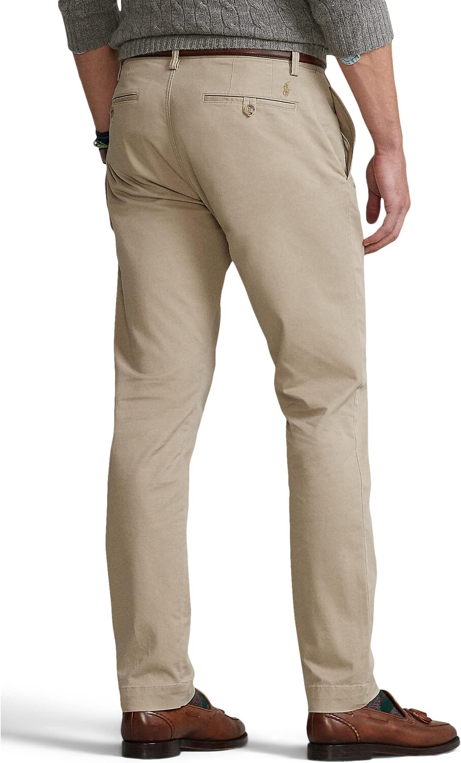 Брюки-чиносы прямого кроя стрейч Polo Ralph Lauren, цвет Khaki Tan — фото 2