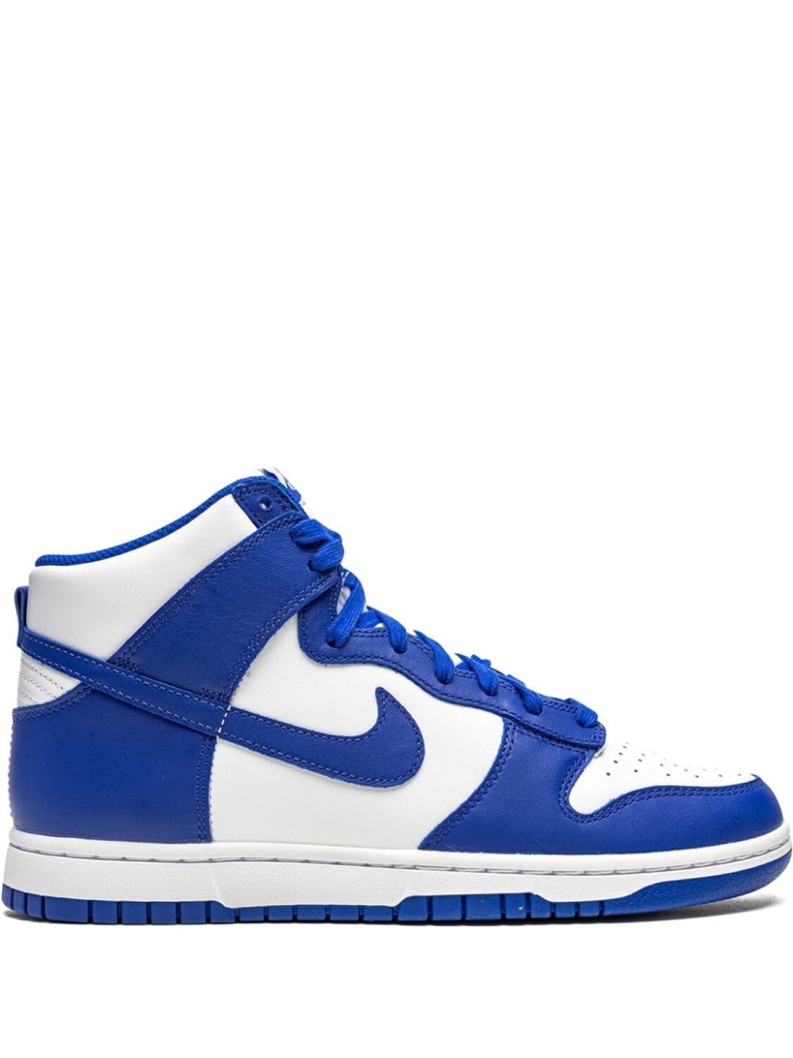 

Кроссовки Nike Dunk High, белый/синий