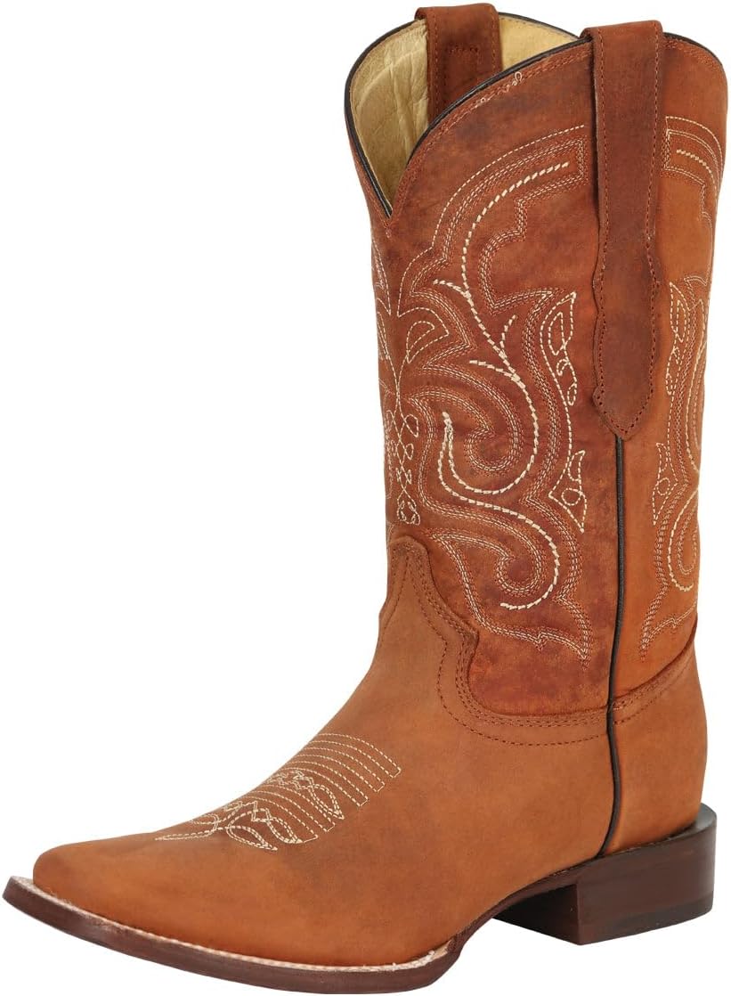 

Мужские ковбойские сапоги El General Crazy Leather - коньяк Generic