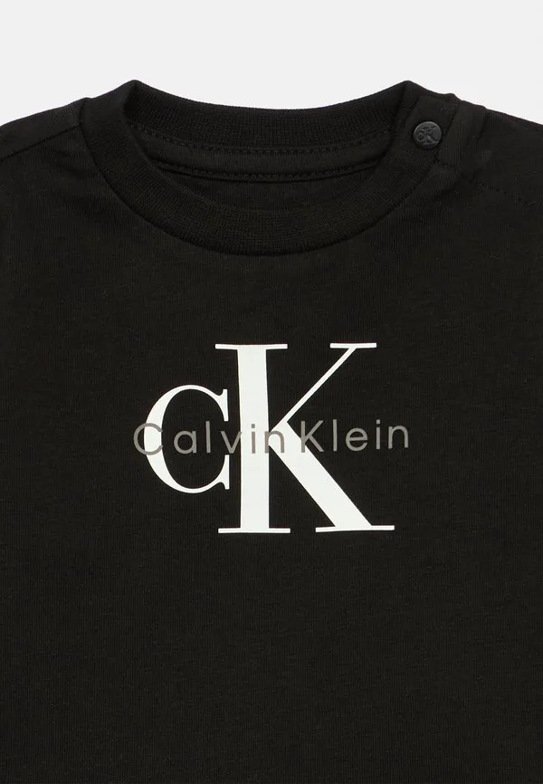 Унисекс топ с длинными рукавами и монограммой Calvin Klein Jeans, Black — фото 3