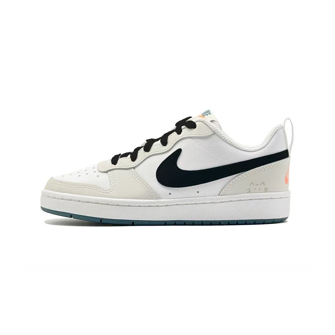 

Кроссовки для скейтбординга Court Borough2 Kids Unisex Nike, экрю