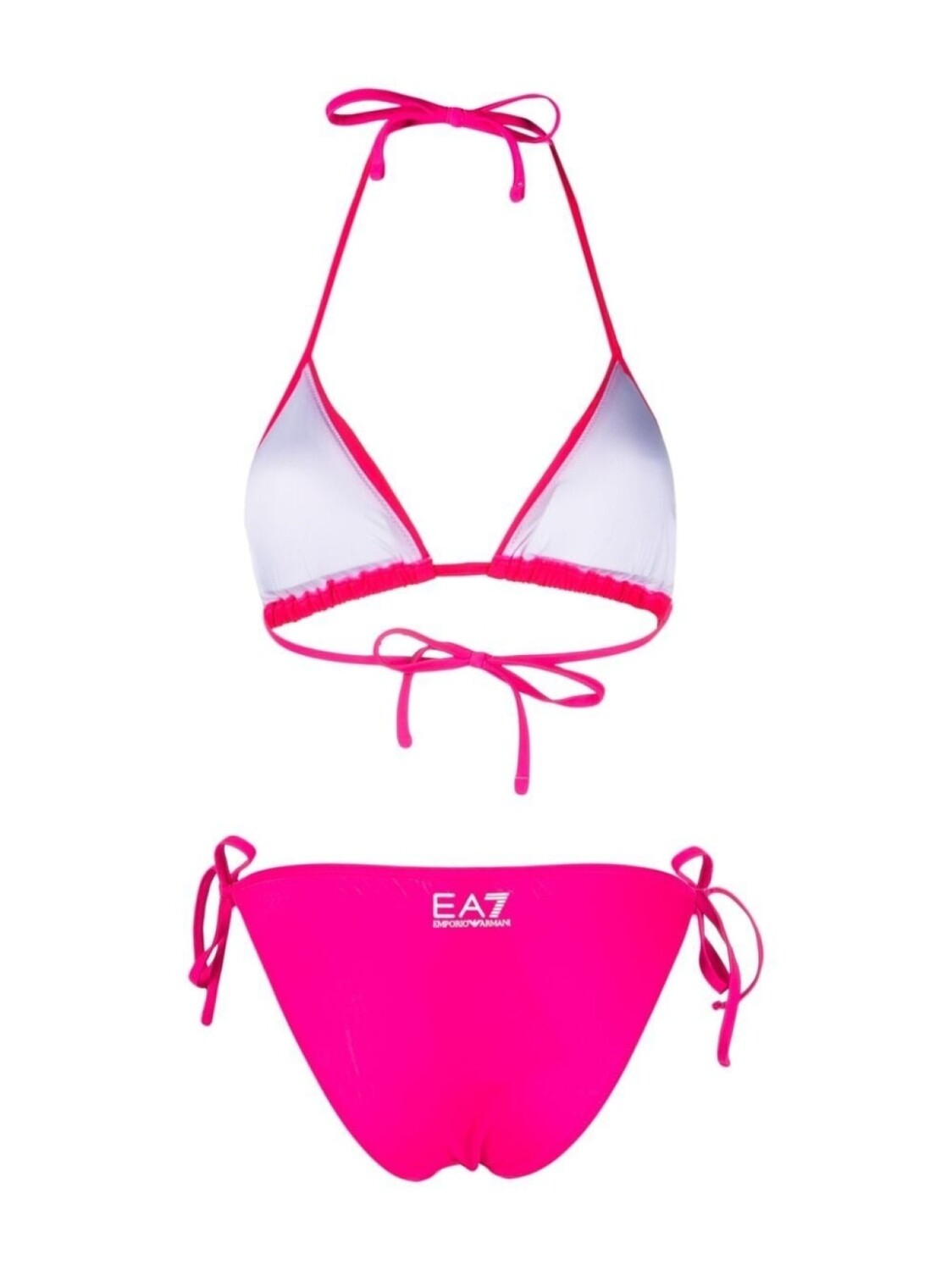 

Бикини с треугольными чашками Ea7 Emporio Armani, розовый