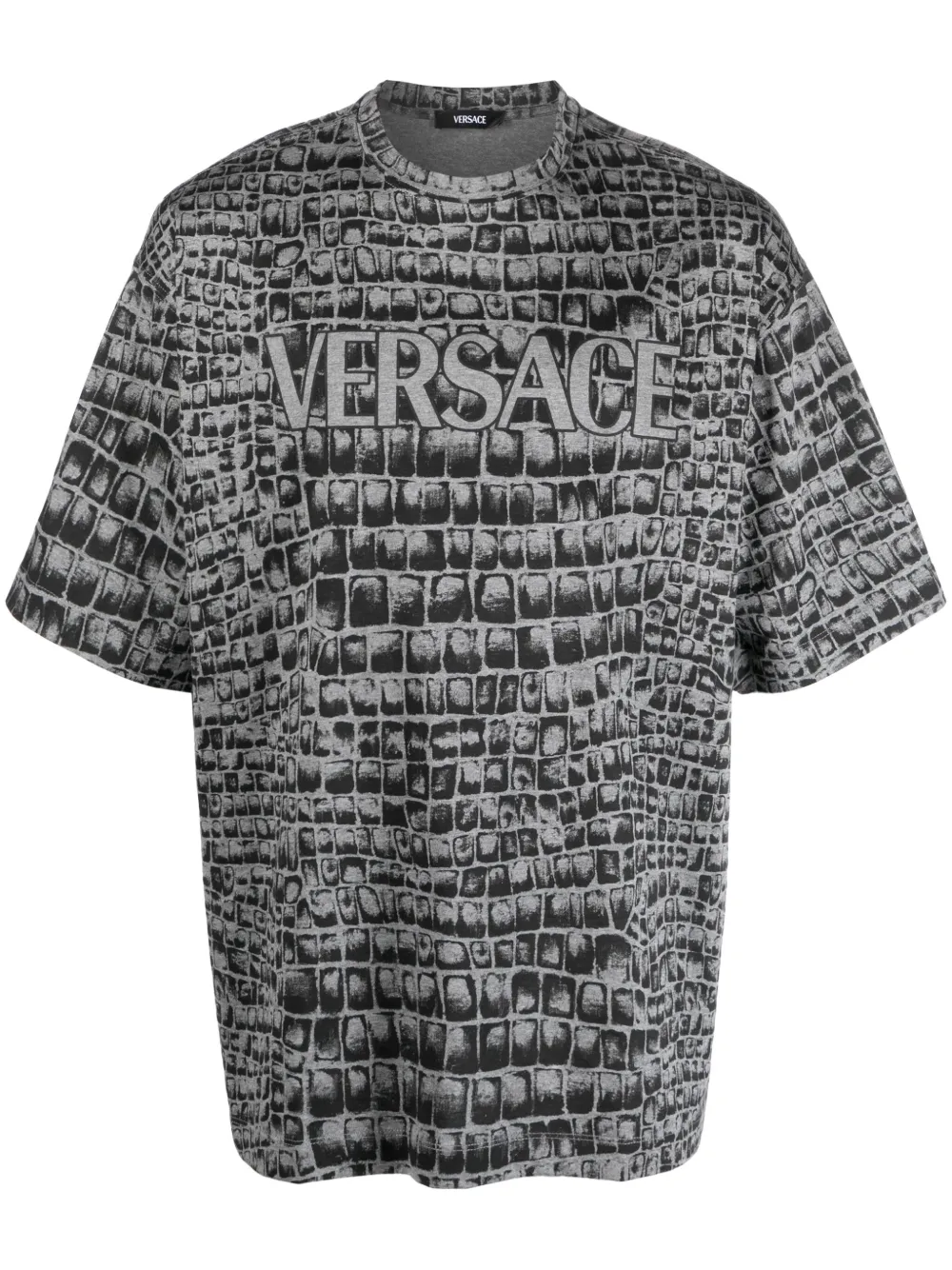 

Футболка с принтом Coccodrillo VERSACE, серый