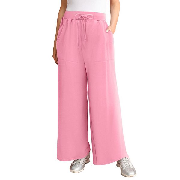 

Женские утепленные флисовые брюки-клеш plus size comfort+ Roaman'S, Fresh Pink