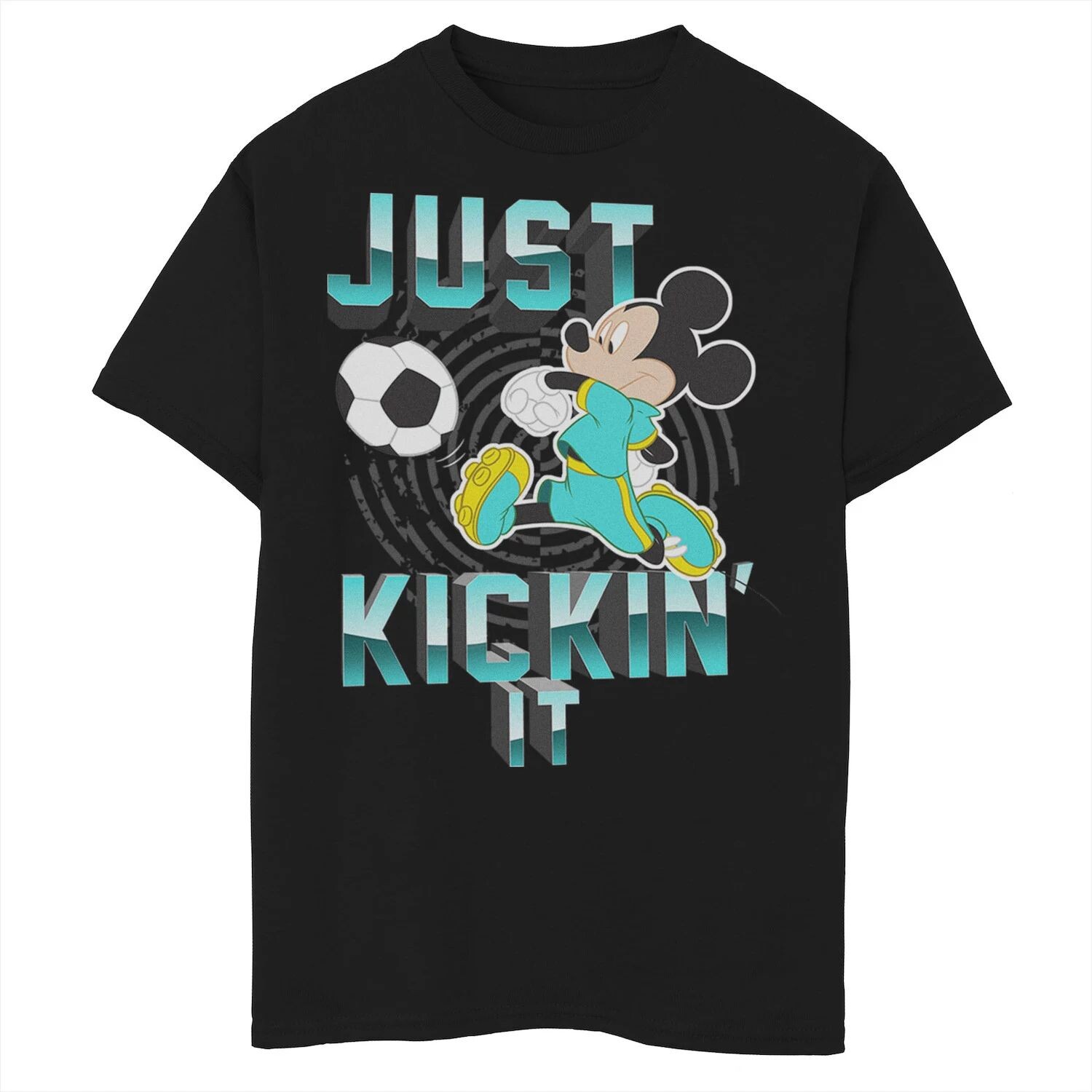 

Футбольная футболка с рисунком Микки Мауса Disney для мальчиков 8–20 лет Just Kickin' It Disney