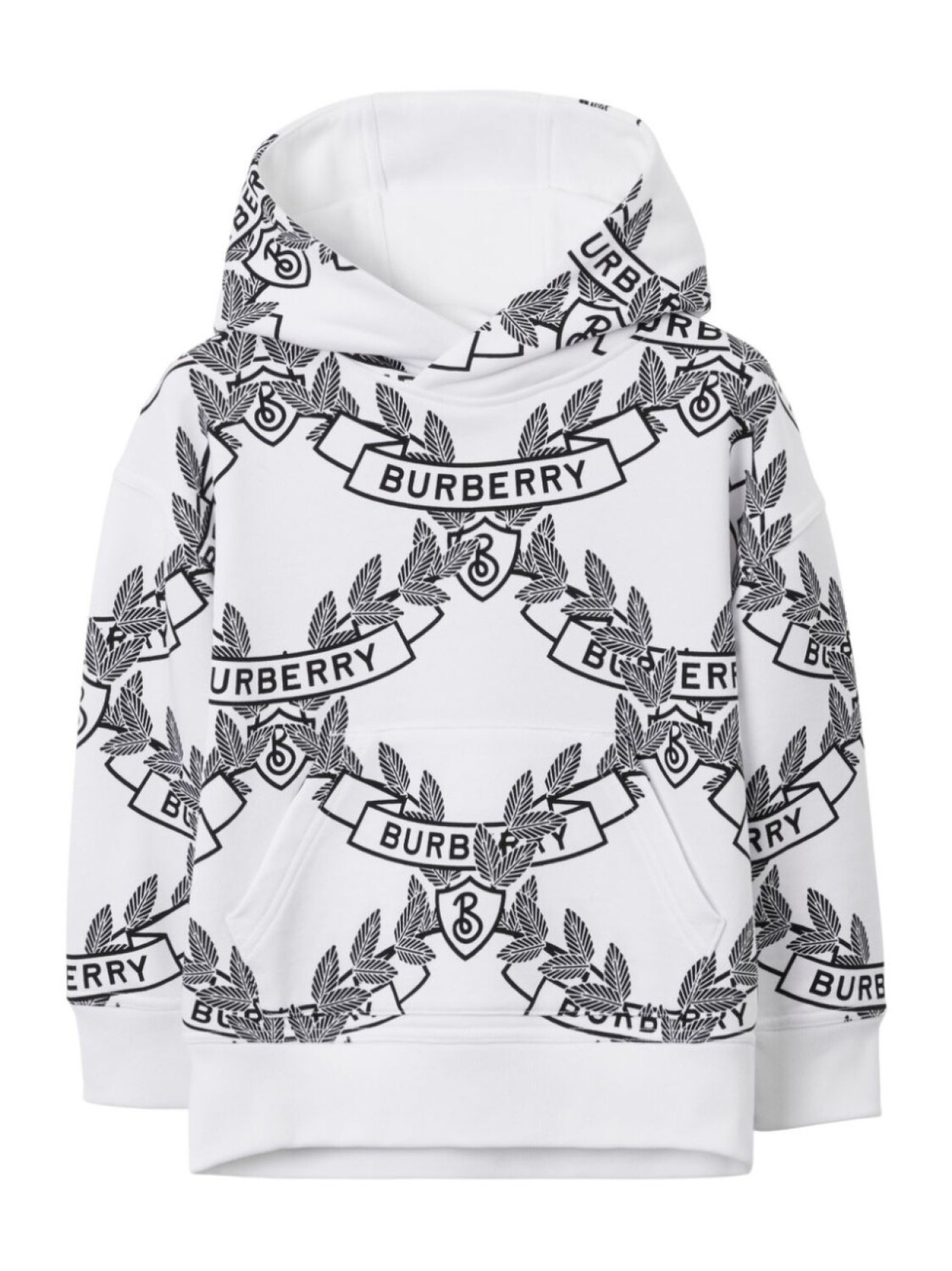 

Burberry Kids худи Oak Leaf Crest, белый