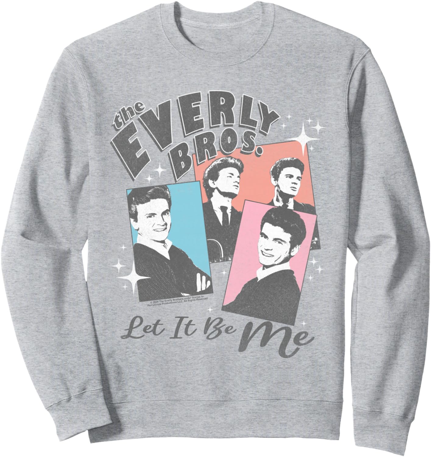

Толстовка с коллажем Let It Be Me от The Everly Brothers Popfunk, серый