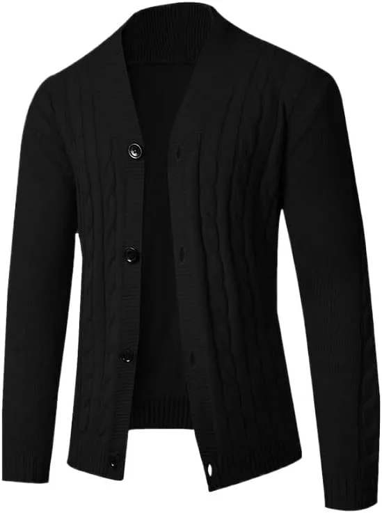 

Мужской кардиган Dough Twists, осень-зима 2023, однотонный