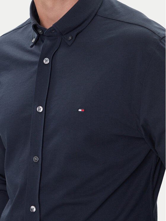 Рубашка slim fit Performance MW0MW39418 Tommy Hilfiger, синий — фото 4