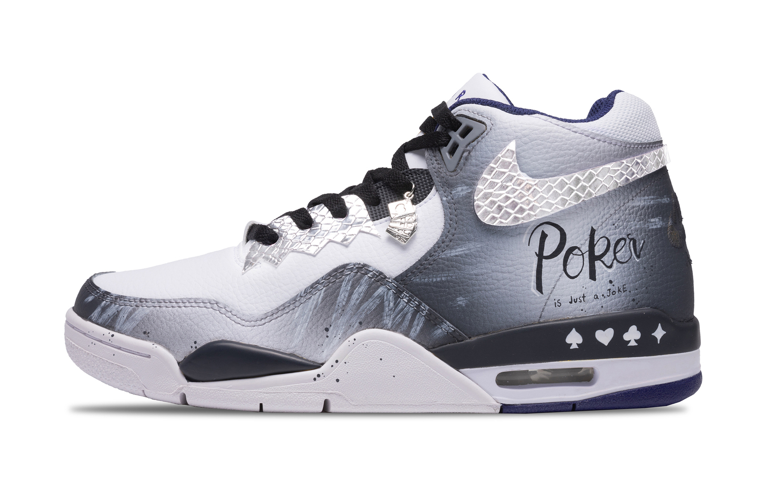 

Nike Flight Legacy Brother King's Ace Амортизирующие противоскользящие мид-топ винтажные баскетбольные кроссовки мужские черно-белые