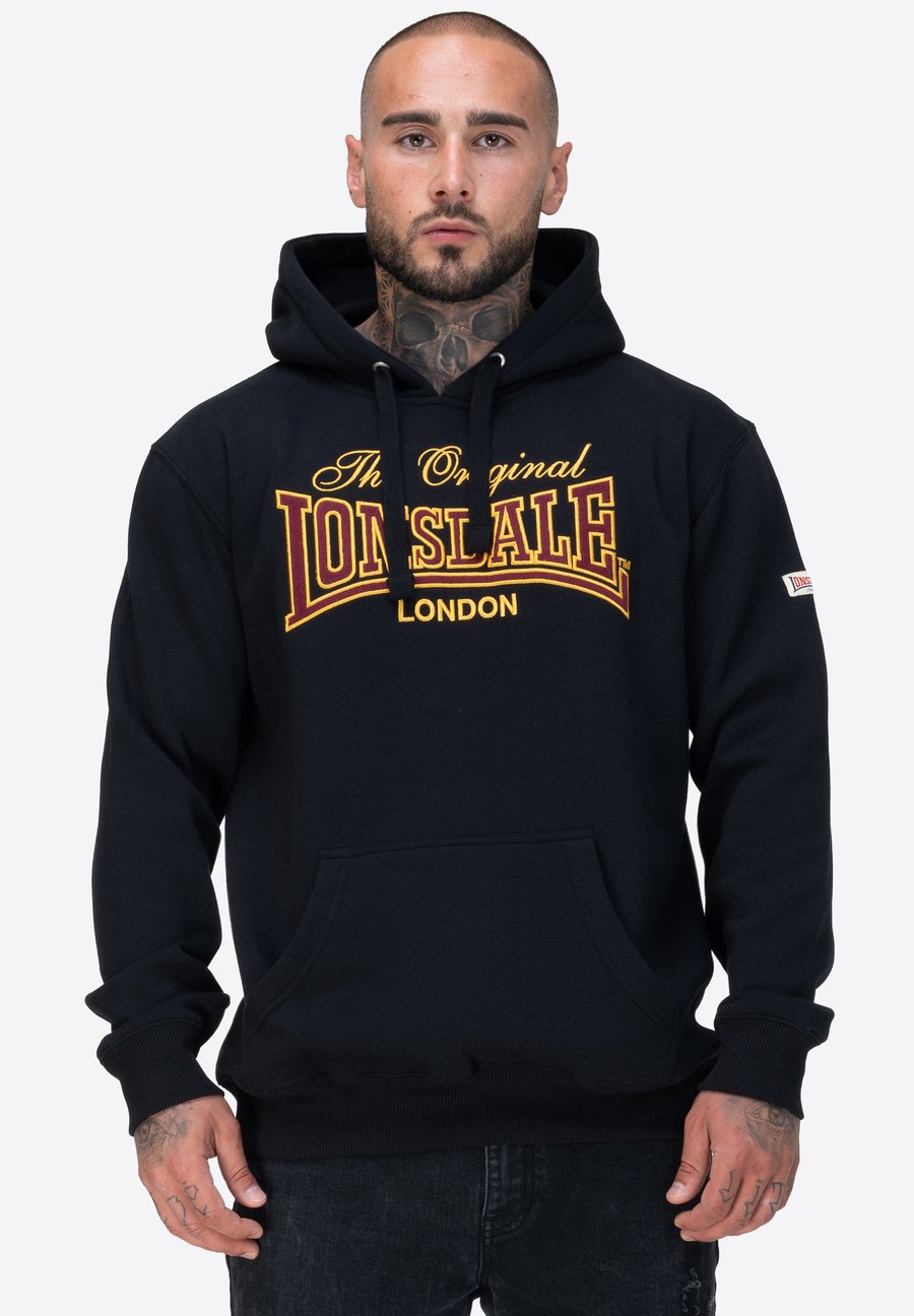 

Худи Lonsdale Hoodie, Black/Yellow/Oxblood/Black