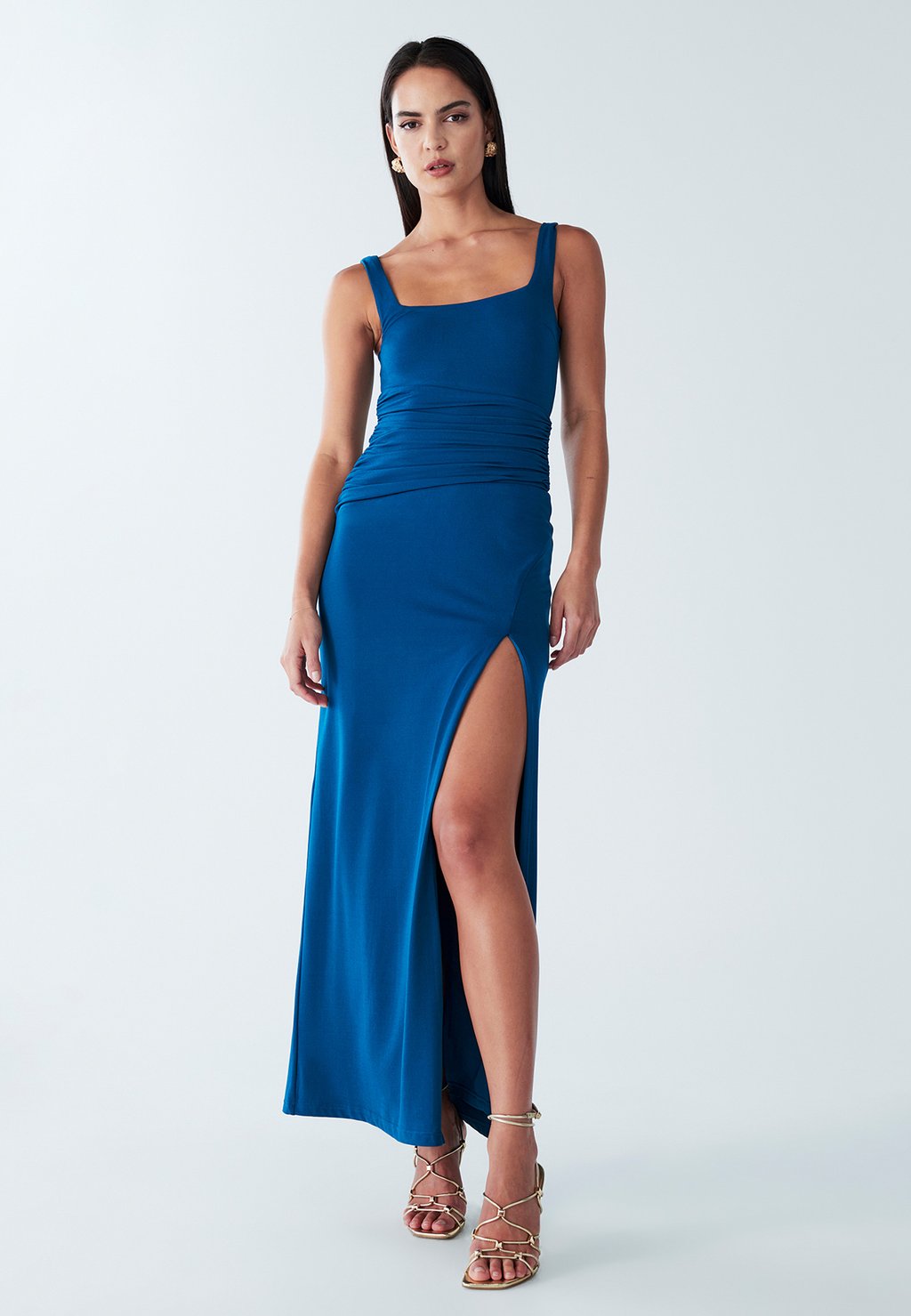 

Платье макси Jersey dress BWLDR, синий