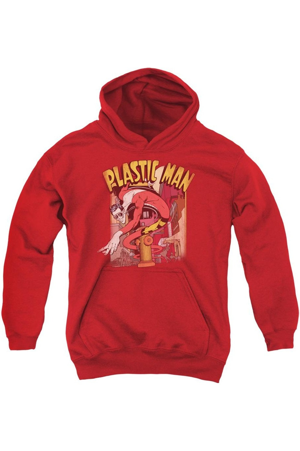 

Толстовка с капюшоном Plastic Man Street Youth от DC Comics Gildan, красный