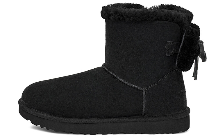 Угги женские UGG Classic Double Bow Mini, черный