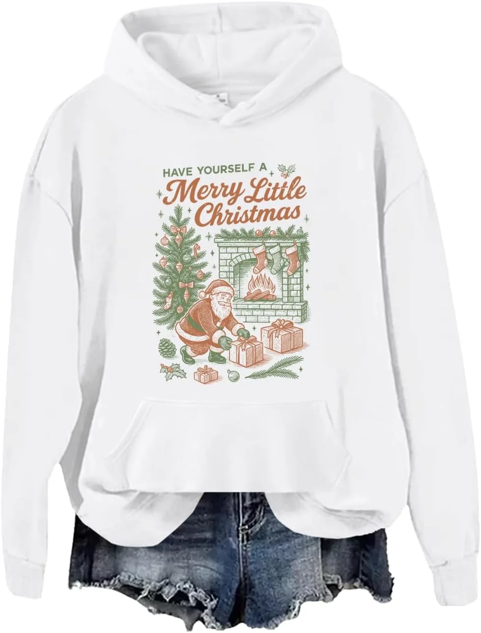 

Свитшот с Сантой Have Yourself A Merry Little Christmas JWVEL