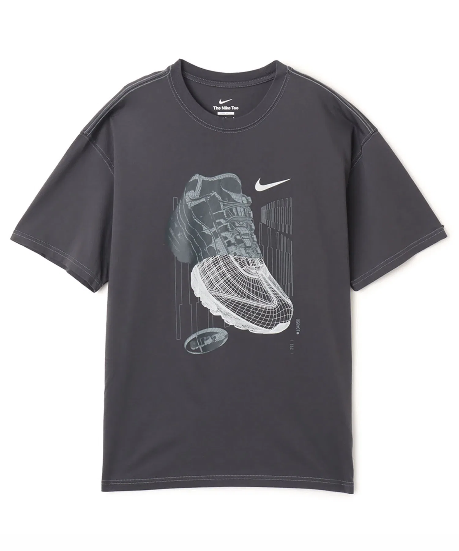 Мужская футболка NIKE FMRN с логотипом серого цвета