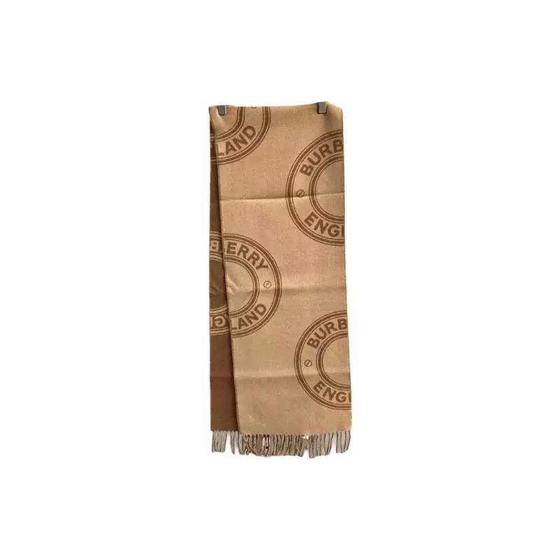 

Burberry Вязаный шарф унисекс коричневый, Brown