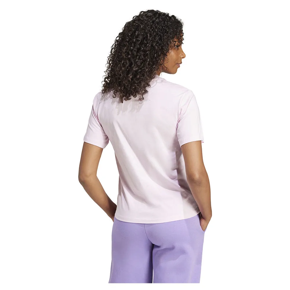 Футболка с коротким рукавом adidas Essentials Small Logo Cotton, розовый — фото 2