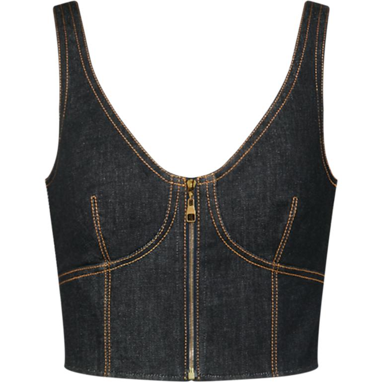 

Кроп-топ SS26 для женщин LOUIS VUITTON, темно-синий