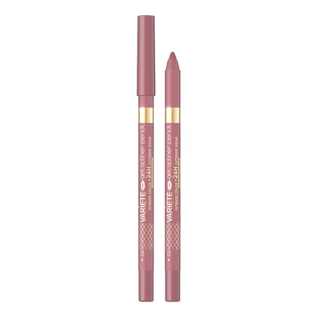 

Водостойкий карандаш для губ Variete gel Eveline, цвет 02 pinkish