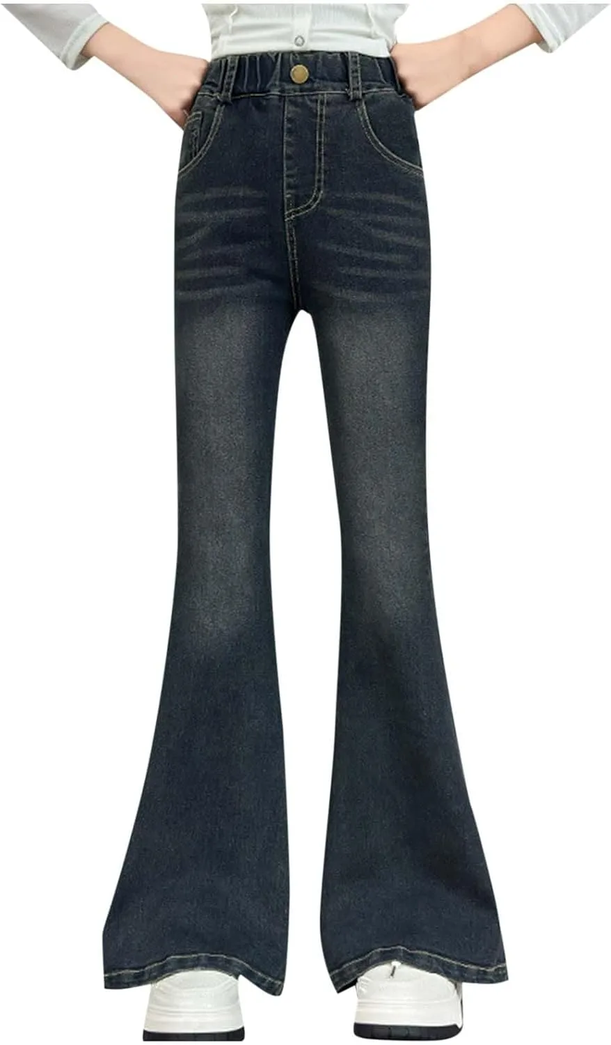 

Джинсы женские Slim Flared Bootcut с эластичным поясом