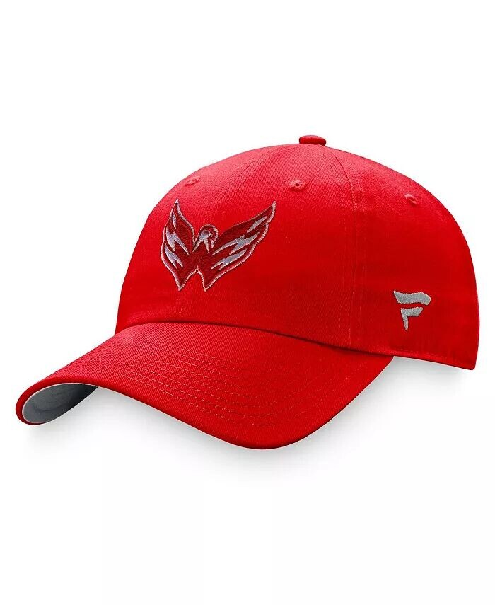 

Женская красная бейсболка Washington Capitals Iconic Glimmer Adjustable Fanatics