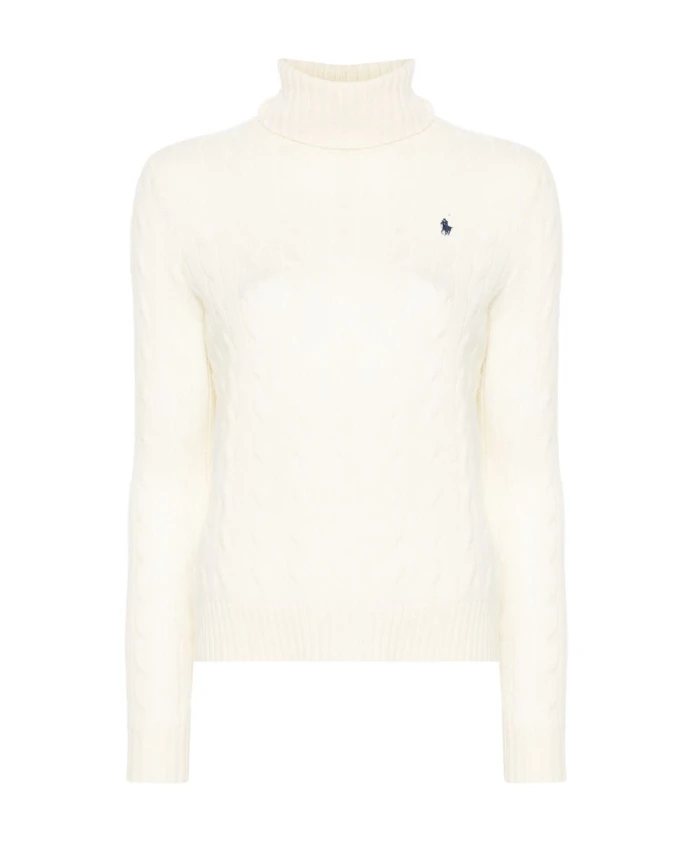 

Свитер-Водолазка крупной вязки Polo Ralph Lauren, бежевый