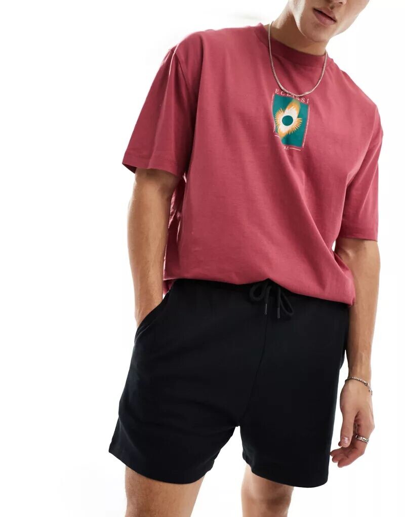 

Черные узкие шорты ASOS