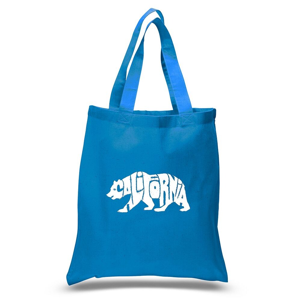 

Маленькая большая сумка Word Art - Калифорнийский медведь LA Pop Art, цвет Sapphire