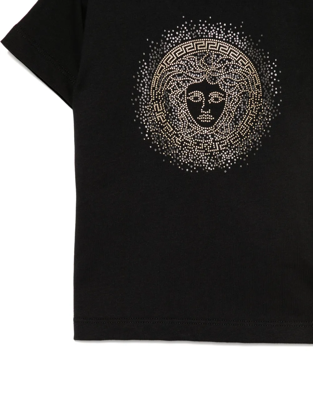 Футболка с узором Medusa Versace Kids, черный — фото 3