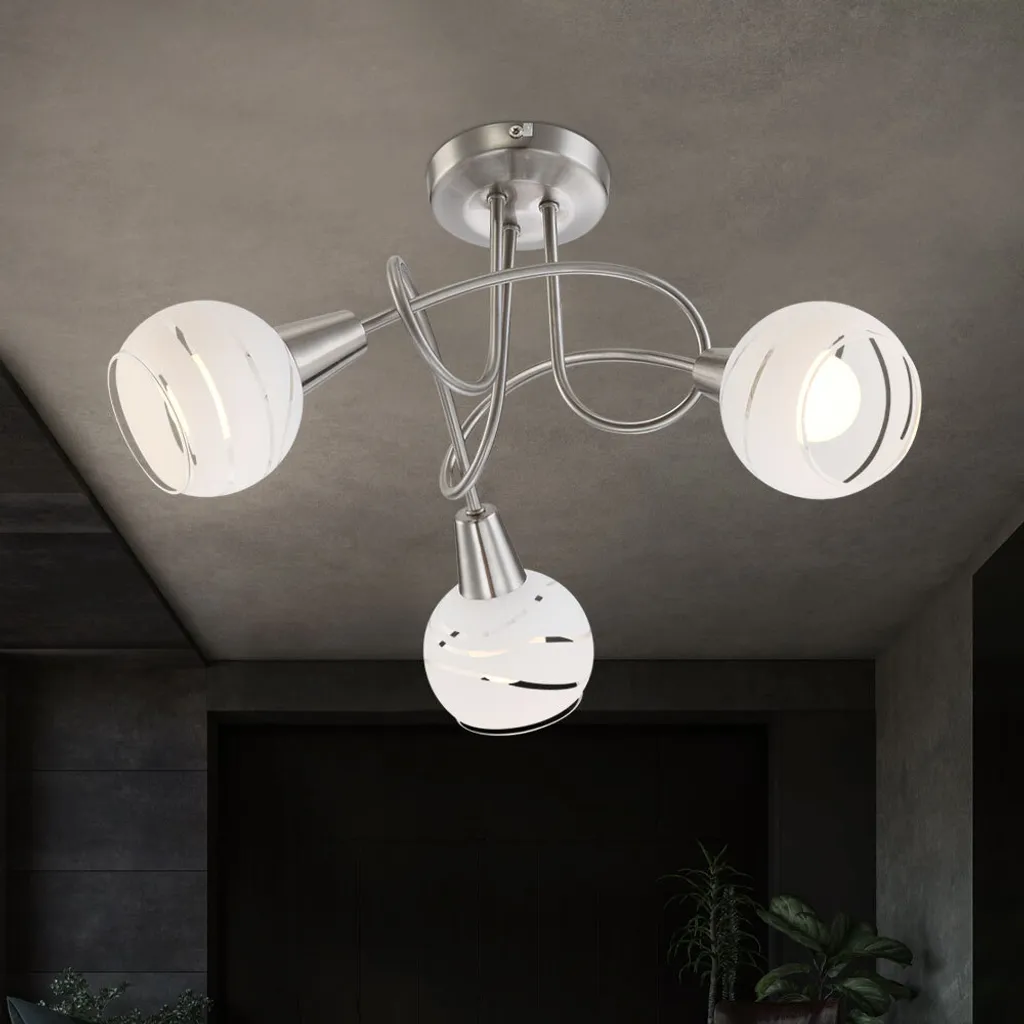 

Потолочный светодиодный светильник Globo Lighting, серебряный