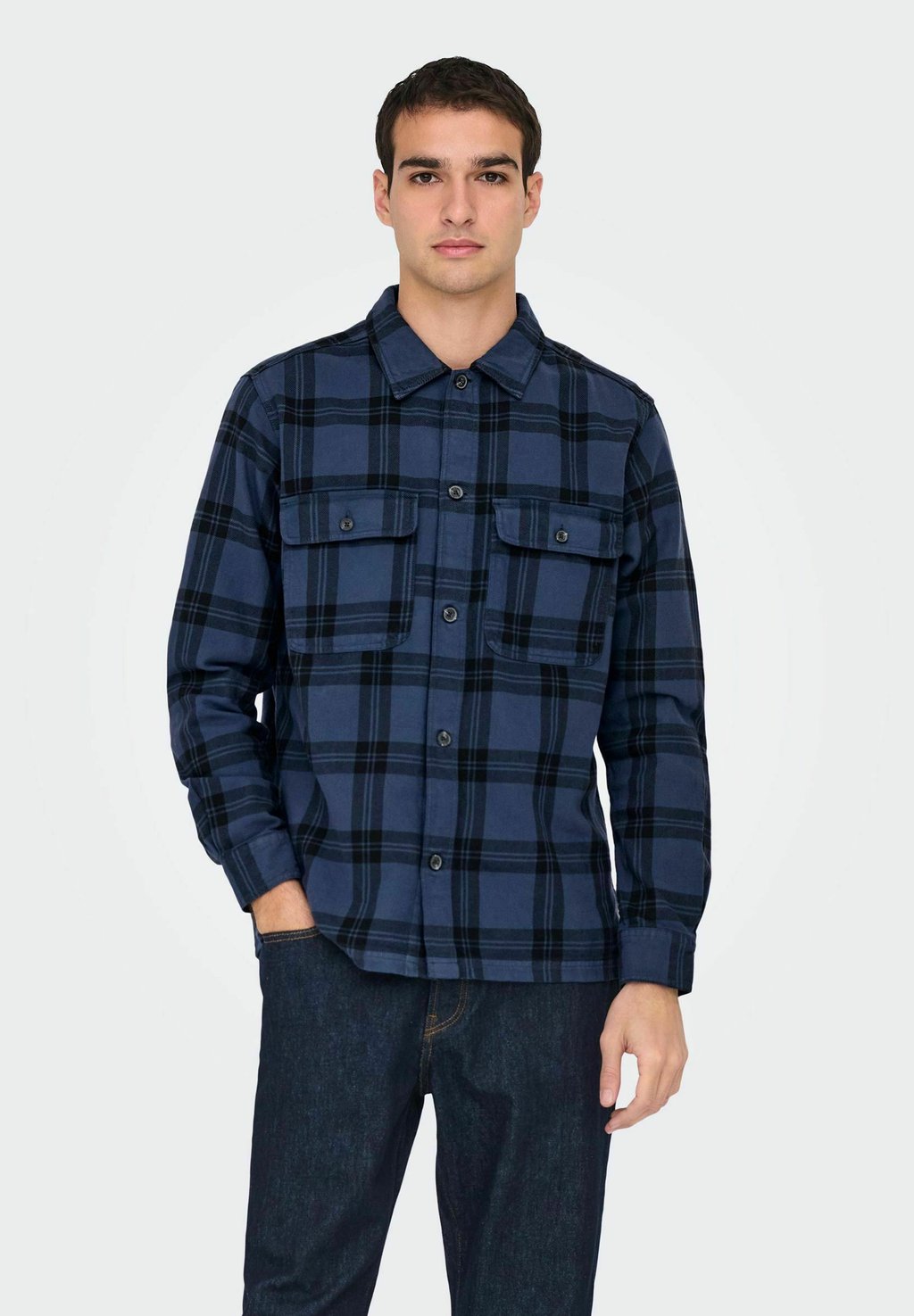 

Летняя куртка ONSOLIVER Only & Sons, темно-синий