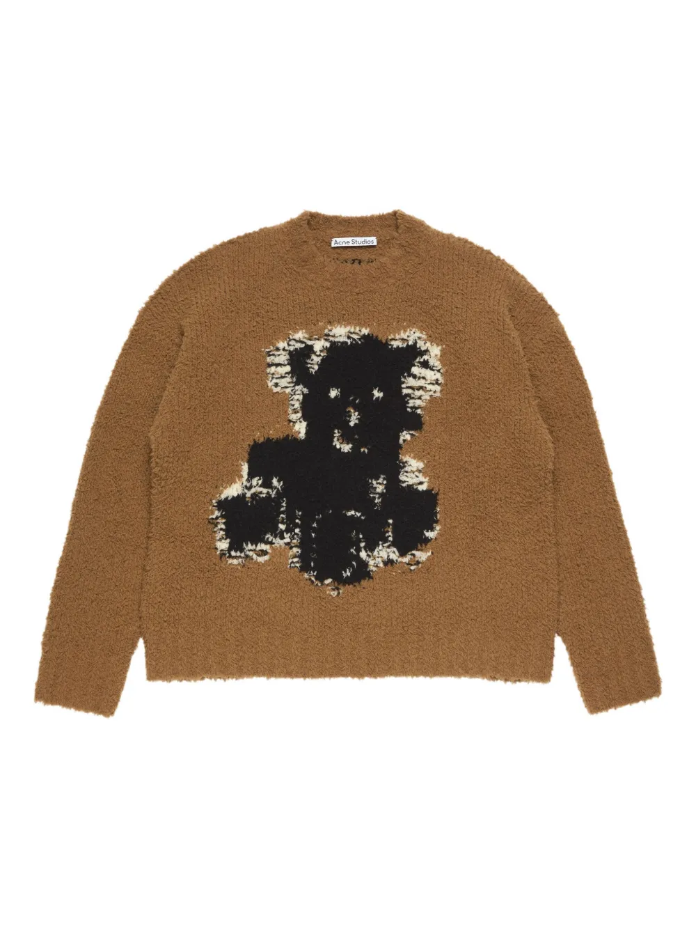 

Джемпер с длинными рукавами в стиле "тедди bear" Acne Studios, коричневый